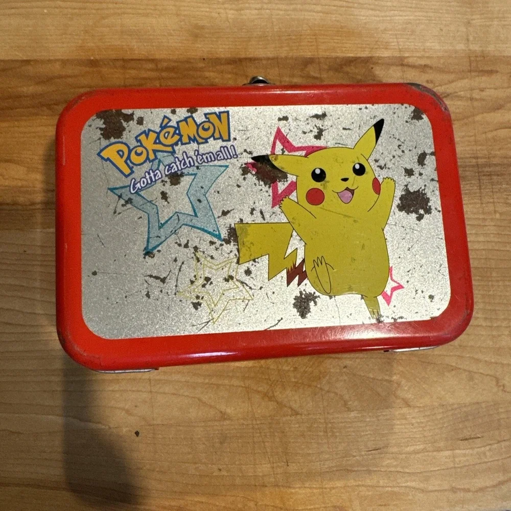 Pokemon: gotta Catch'em All! Pikachu Tin Box with Red Border VERY RARE
